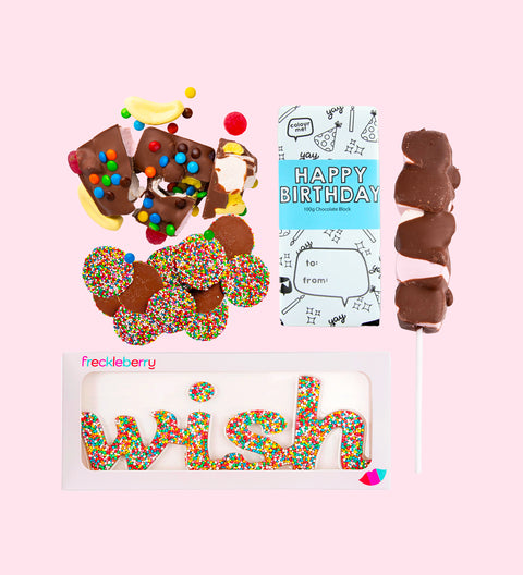 Gift box chocolate Happy Birthday