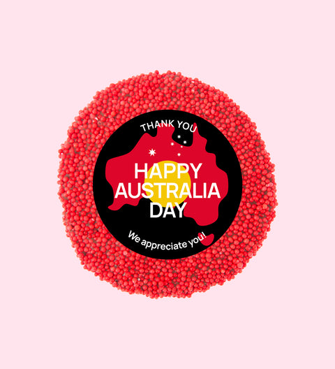 Australia Day - 40g Freckle - Red Freckle - Red, Yellow and Black sticker