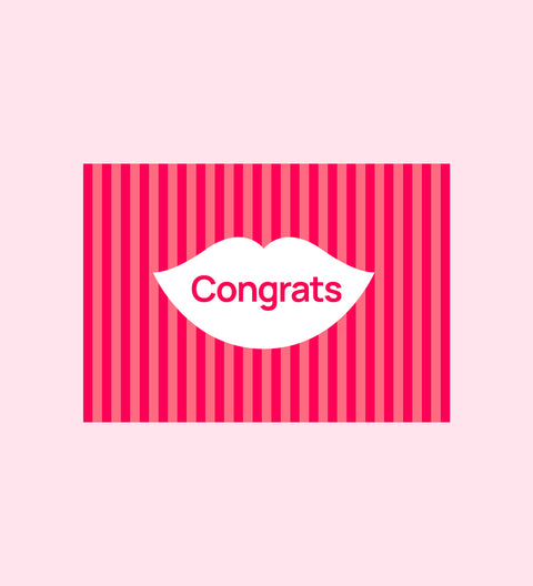 Congrats Message Card - Front