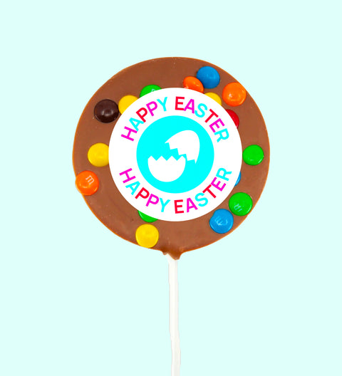 Easter - Round M&M Pop - Happy Eater - broken egg design