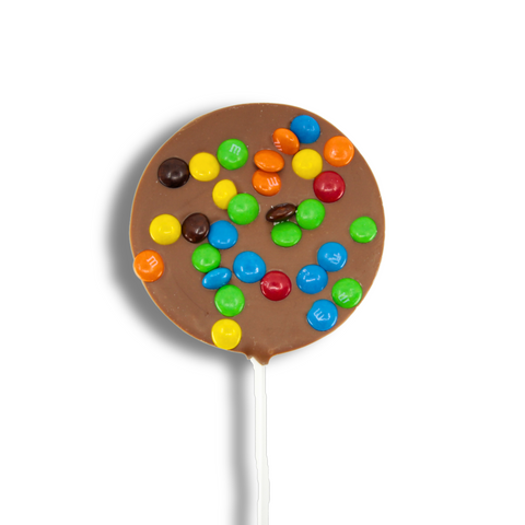 Easter - Round M&M Pop - Plain - no packaging, no label - milk chocolate