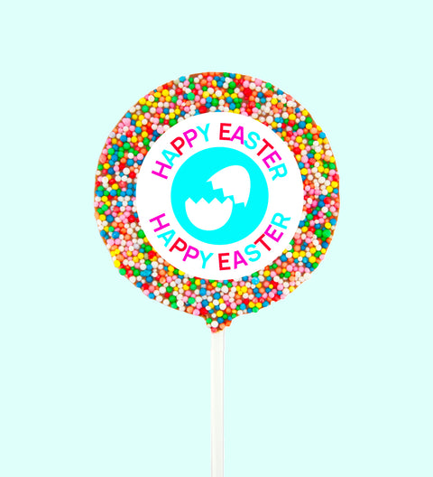 Easter Round Freckle Pop - Happy Easter, broken egg