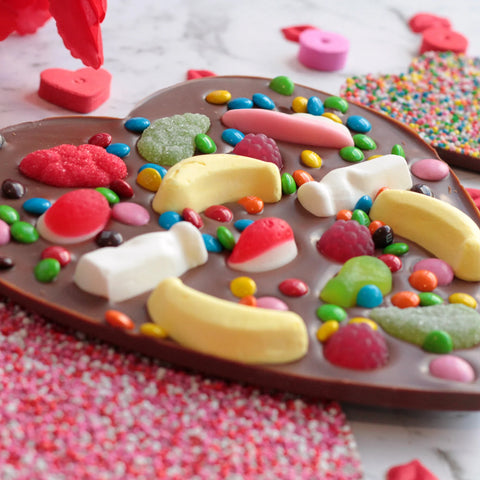 Heart lolly pizza