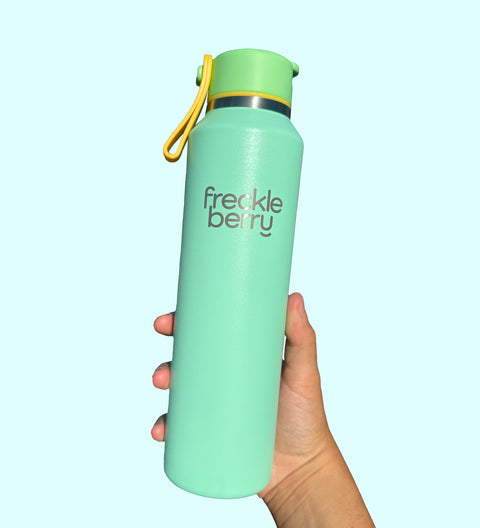 Green Water Bottle - insulated stainless steel