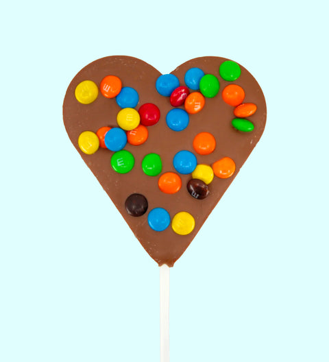 Heart M&M Pop - Milk Chocolate