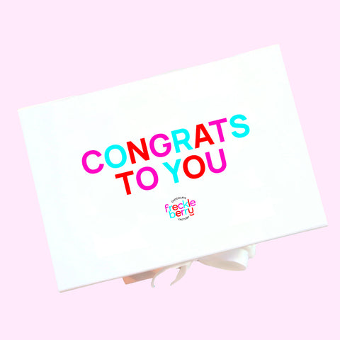 Luxury Gloss Hamper Gift Box - Congrats to You