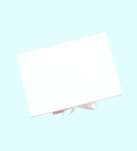 Luxury Gloss White Hamper Gift Box - Plain Glossy Hamper Box
