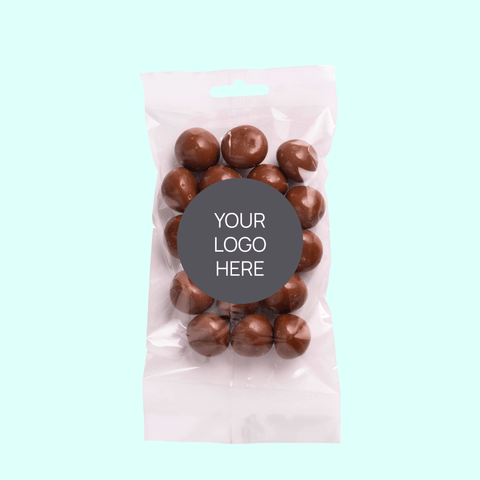 Milk Chocolate Coated Raspberries - Personalised Sweet Treat Bags