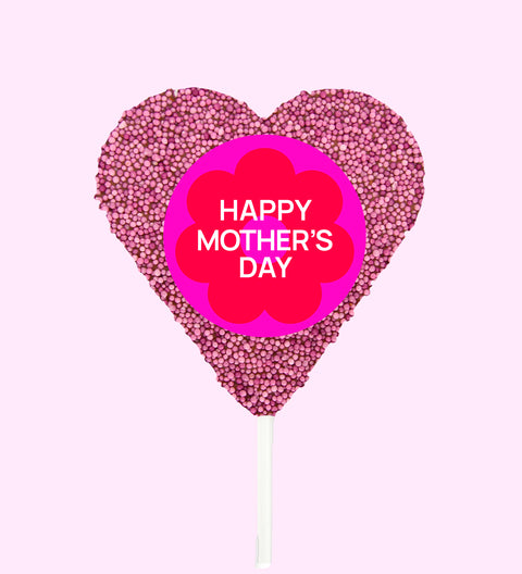 Mother's Day - Pink Heart Freckle Pop - Happy Mother's Day