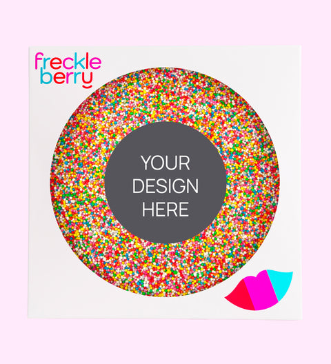 Personalised 220g Giant Freckle -
Upload Design - With Box