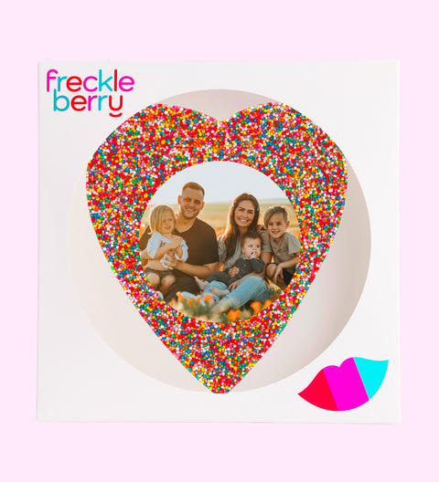 Personalised 220g Giant Heart Freckle - Image Upload - Sample Photo2