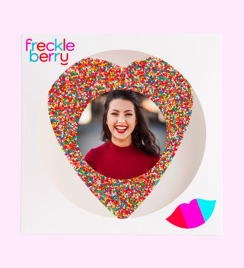 Personalised 220g Giant Heart Freckle - Image Upload - Sample Photo3