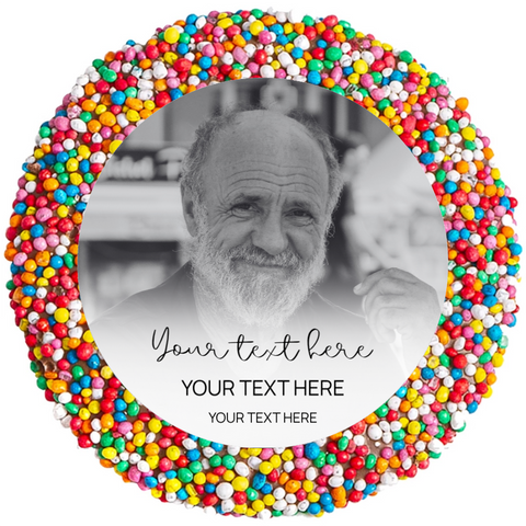 Personalised 40g Single Freckle - Funeral - Photo and Text Multi