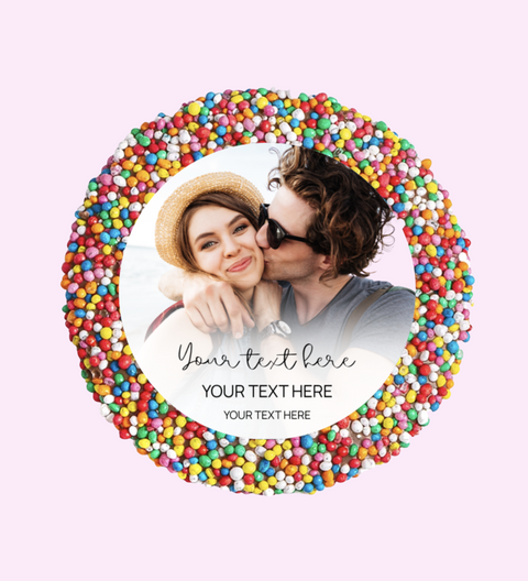 Personalised 40g Single Freckle - Wedding - Photo and Text