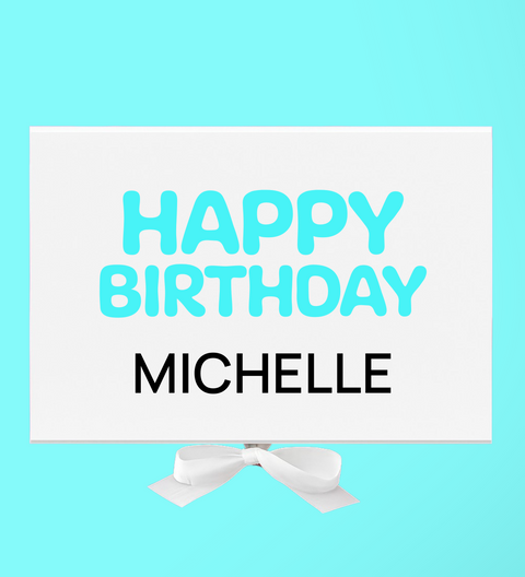 Personalised Luxury 'Happy Birthday' Chocolate Hamper Box - Blue