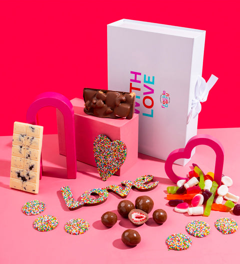 Personalised Luxury 'With Love' Chocolate Hamper - Photo and Text - Love Hamper