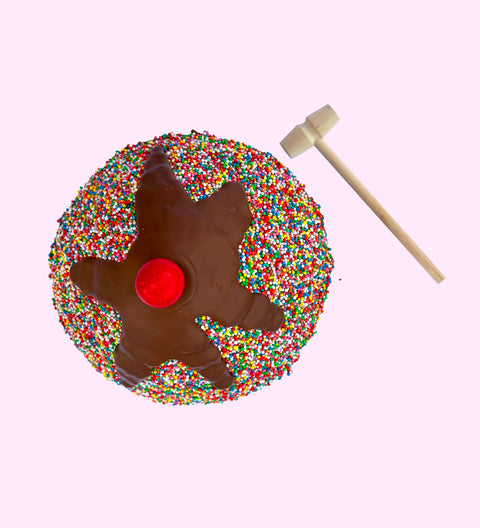 Smash Cake - top view - with smasher