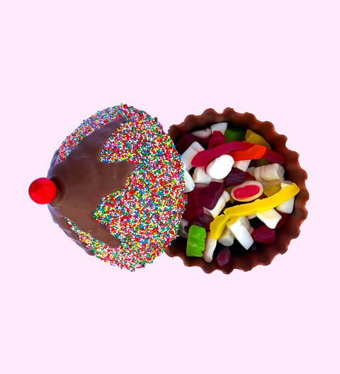 Smash Cake - top view - with sweet treats