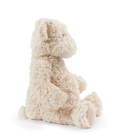 Plush bunny toy on a white background