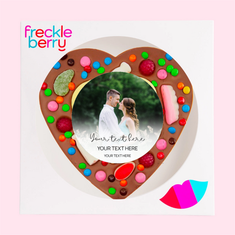 Wedding Personalised 260g Giant Lolly Pizza Heart