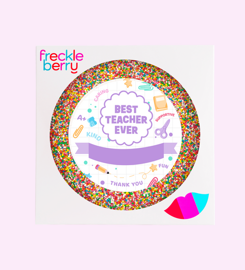 Personalised 220g Giant Freckle - Best Teacher Ever & Custom Text