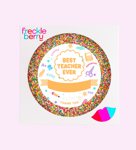 Personalised 220g Giant Freckle - Best Teacher Ever & Custom Text