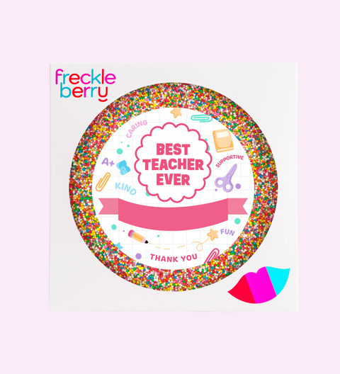 Personalised 220g Giant Freckle - Best Teacher Ever & Custom Text