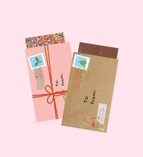 Christmas Assorted Chocolate Blocks - Envelope Sleeves
