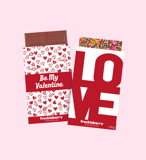 Valentine's Assorted Chocolate Blocks - Love/Be My Valentine Sleeves