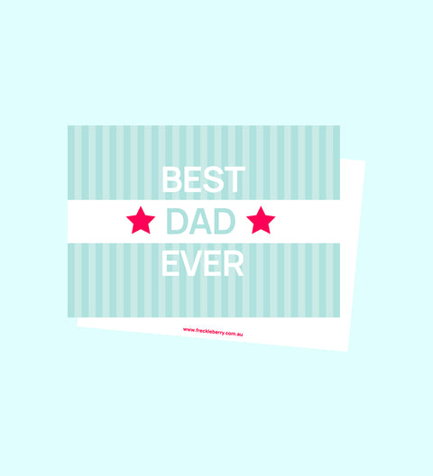 Best Dad Ever Personalised Message Card