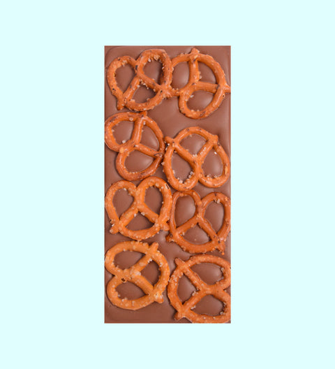 Chocolate pretzel block