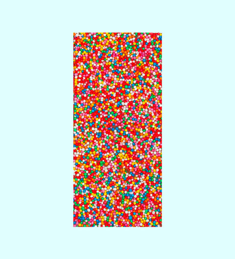 Milk chocolate freckle block 100g with colourful sprinkles