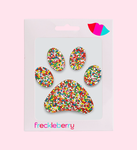 paw chocolate print to celebrate your pets