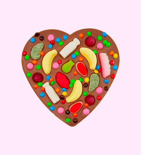 Heart lolly pizza
