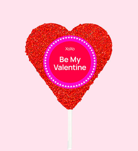 Valentines - Red Freckle Heart Pop