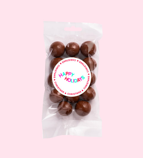 Christmas - Milk Chocolate Coated Macadamia - Happy Holidays