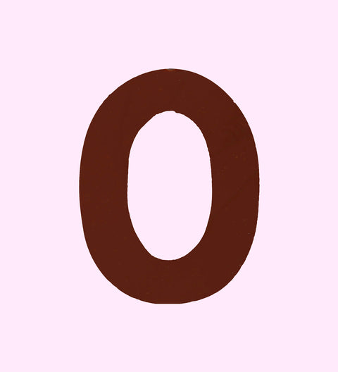 Dark chocolate number 0: Dark chocolate number 0 crafted from rich Belgian chocolate with a bold, elegant finish