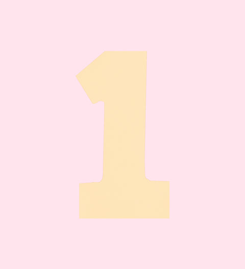 White chocolate number 1: White chocolate number 1 with colourful freckles, creamy Belgian chocolate and playful finish