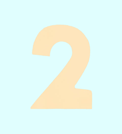 White chocolate number 2: White chocolate number 2 with colourful freckles, creamy Belgian chocolate and playful finish