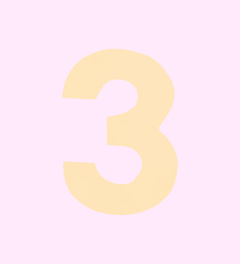 White chocolate number 3: White chocolate number 3 with colourful freckles, creamy Belgian chocolate and playful finish