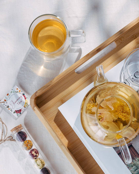Blooming Tea Balls in Glass Tube