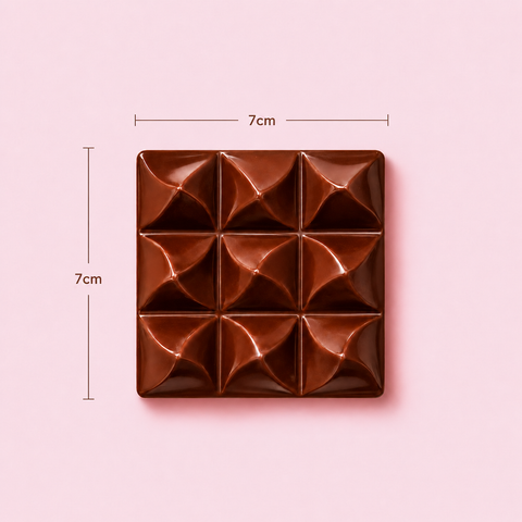 Chocolate block 40g 7cm. Gourmet gifts
