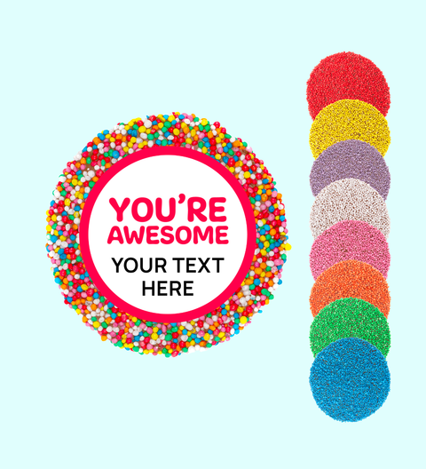 Corporate Personalised 40g Single Freckle - You're Awesome - Custom Text