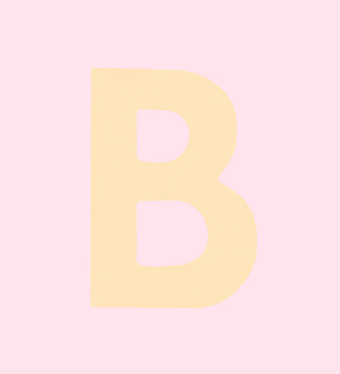 White Belgian chocolate letter B. Perfect for birthday and gifts.