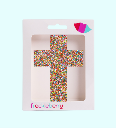 Colourful cross-shaped product for religious events, presents, gifts