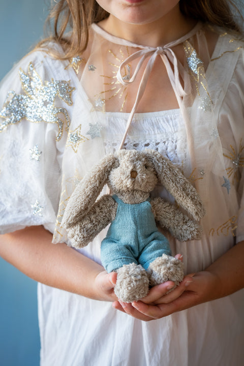 A cheeky little plush with a love for mischief and honey-filled adventures. A soft, cuddly companion perfect for babies, kids, and joyful gifting.