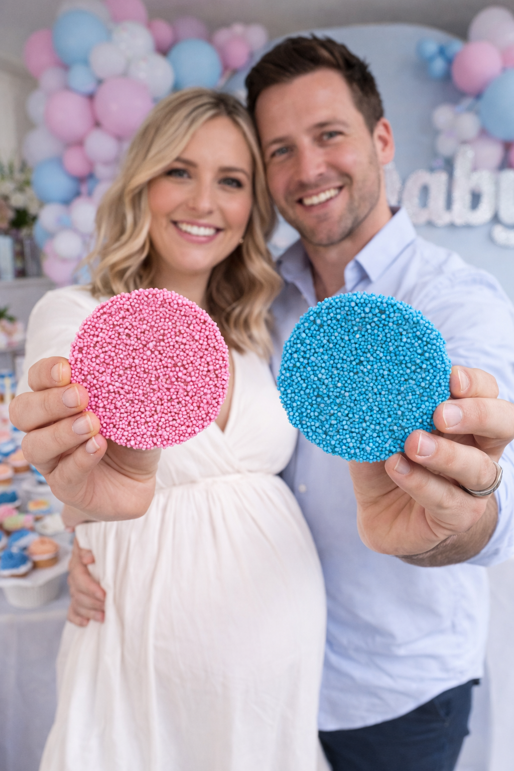 Remember these moments with baby shower and gender reveal parties with pink and blue presents