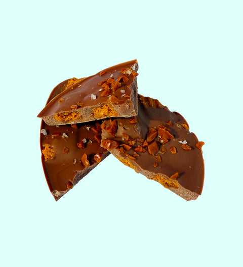 Biscoff, Caramel and Sea Salt Flake Egg - Broken