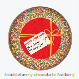 Personalised Christmas 220g Giant Freckle - Red Present