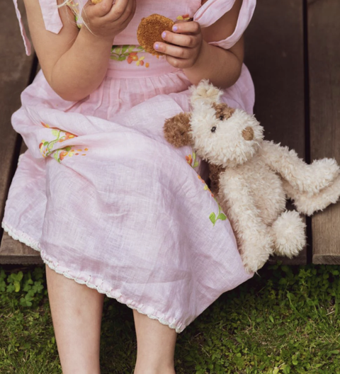 Buddy, or Bud as he is more commonly known and Buddy the Dog Rattle, is a shy gentle dogs who will do anything for their human companion. Super-soft plush design made for snuggles. Perfect newborn or baby shower gift.